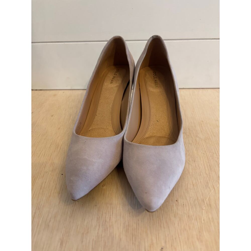 Cole Haan Women’s Suede Go To Park Comfort Pumps Heels Gray Size 8B Padded - Picture 3 of 8